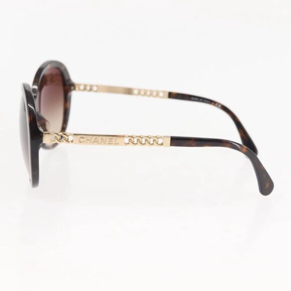 CHANEL Sunglasses plastic Brown CC Auth 145548 main image 8